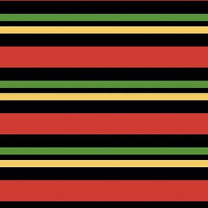 Kwanzaa Striped Large Horizontal