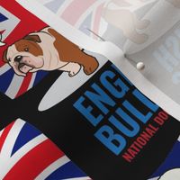 English Bulldog Medium on Black