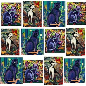 Black Cat Collage, Art by Kirchner