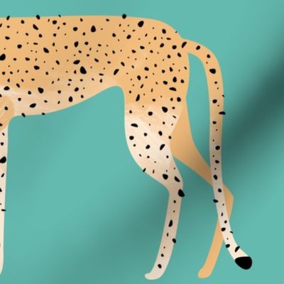 Pretty Cheetah teal