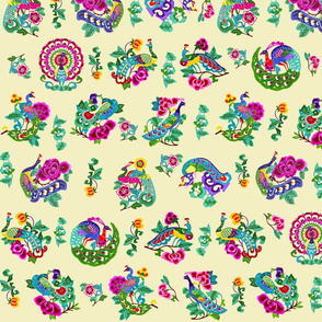 Oriental Print Fabric, Wallpaper and Home Decor | Spoonflower