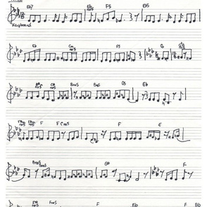 Handwritten Sheet Music Song Keep Of The Promise