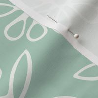 One Day at a Time - Floral in Mint Green