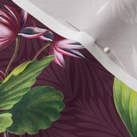 LOTUS FAN - LOTUS COLLECTION (PLUM)