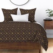 Louis Baby Luxury Iconic Monogram Pattern on Classic Brown with Tan Motifs