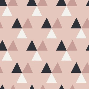 Three Triangles in Blush Pink
