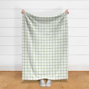 Wide Painted Custom Green on White Grid
