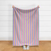 Rainbow stripe - vertical (mini)