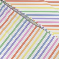 Bright pastel rainbow stripe - vertical (mini)