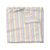 Bright pastel rainbow stripe - vertical (mini)