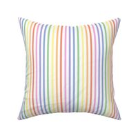 Bright pastel rainbow stripe - vertical (mini)