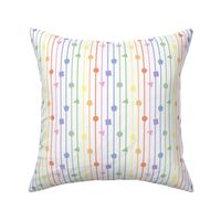 Bright pastel rainbow geometric shapes and stripes  - vertical (mini)