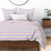 Rainbow geometric shapes and stripes - horizontal (mini)