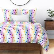 Rainbow geometric shapes and stripes - vertical (large)