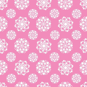 Floral Mandalas on Pink