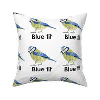 blue tit - 6" panel