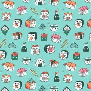 Small Sushi_kawaii_pattern