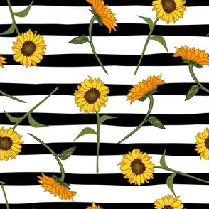 Sunflowers and stripes