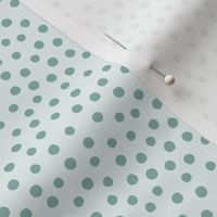 Spotty - teal over light teal