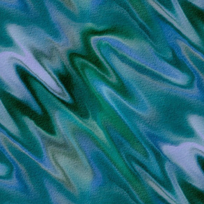 Watercolor Ripples--Blue & Green