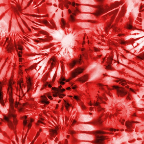 Crazy Tie Dye Flame Red