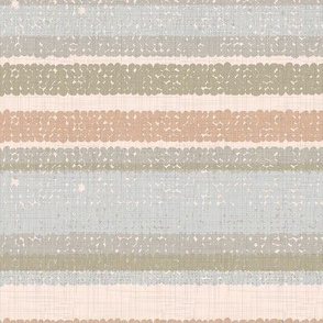 Country Linen - Neutral Stripes / Large