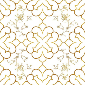 Golden ornament in Eastern style