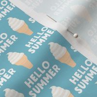 Hello Summer - Ice-cream cones - summer blue - LAD21