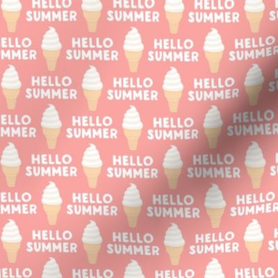 Hello Summer - Ice-cream cones - summer pink - LAD21