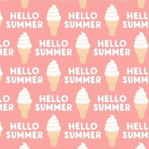 Hello Summer - Ice-cream cones - summer pink - LAD21