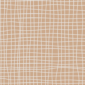 Irregular Grid Optical Illusion White Lines Squares