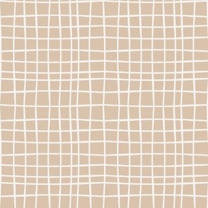 wavy grid // almond