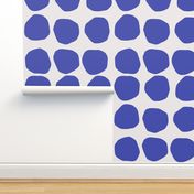 Big Dark Blue Dots, minimal, abstract, bold