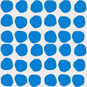 Big Light Blue Dots, minimal, abstract, bold