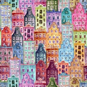 Watercolor city