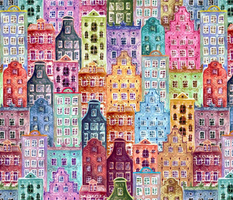Watercolor city