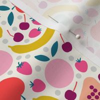 paper cut fruit in retro pink medium scale by Pippa Shaw