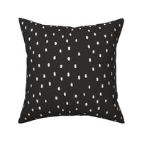 Black and Ivory Dotted Speckles