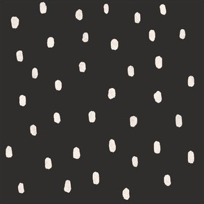 Black and Ivory Dotted Speckles