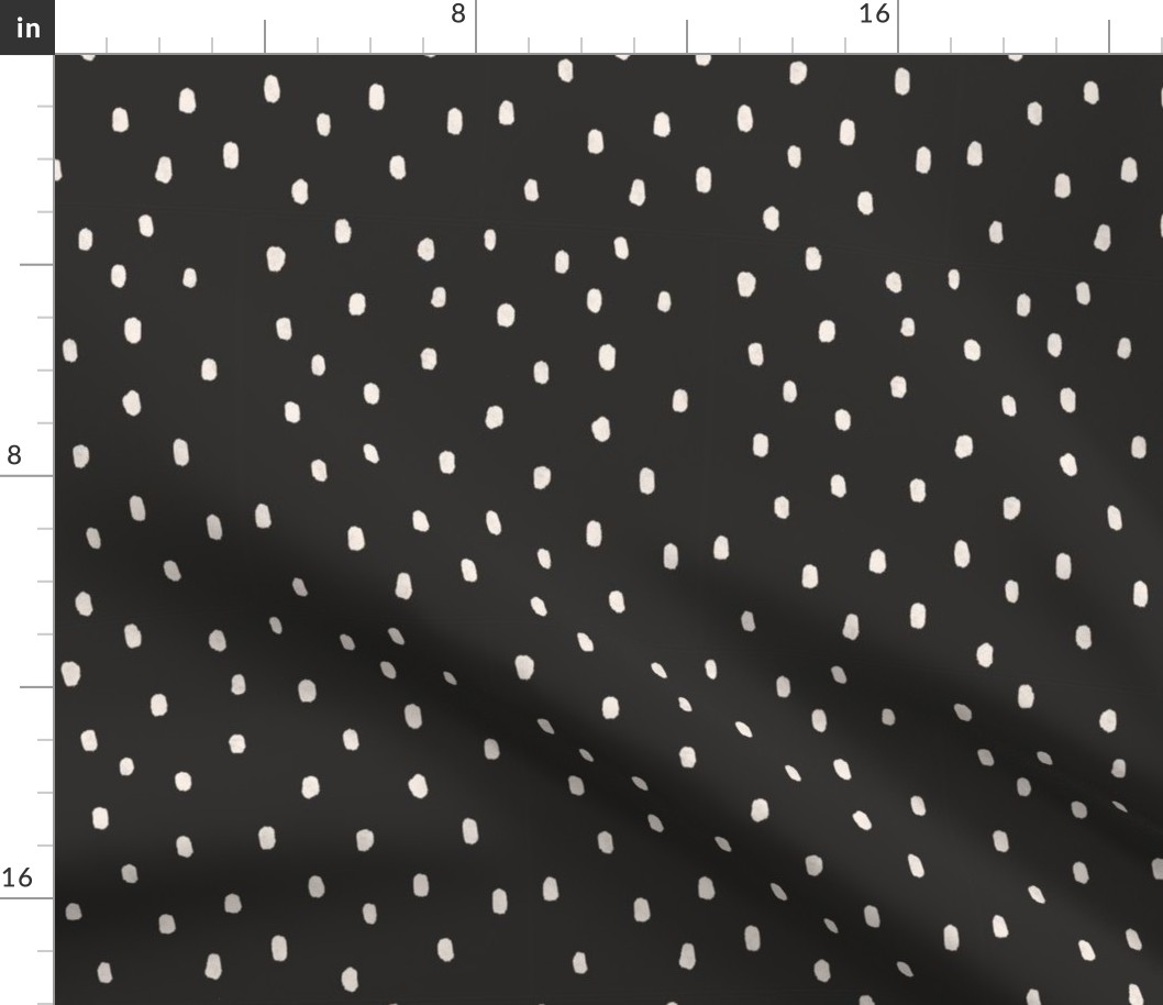 Black and Ivory Dotted Speckles