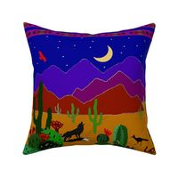 From My Window -Midnight  Southwest Desert Mountains - Arizona -  Design 11392193