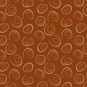 Abstract Cinnamon Swirls in Chocolate and Milk  