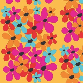 Colorful Retro Daisies