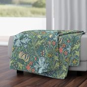 Golden Lily Color ~ The William Morris Collection ~ Custom Teal