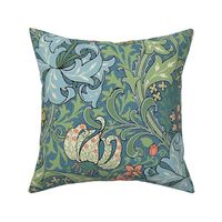 Golden Lily Color ~ The William Morris Collection ~ Custom Teal