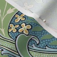 Golden Lily Color ~ The William Morris Collection ~ Custom Teal
