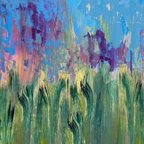 abstract native grasses