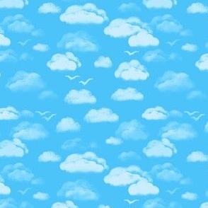 Seamless pattern with sky