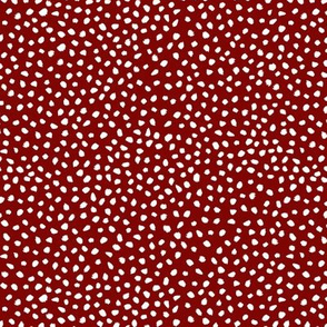 Guinea Peep Polkadots Red Texture
