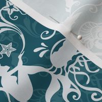 DEEP SEA DAMASK - TEAL